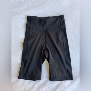 LACOSTE Black Stretch Workout Running Active Bike Shorts
